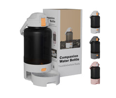 Wreyng 50oz leakproof dog water bottle top view enables on-the-go hydration.