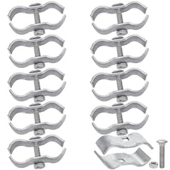 WRINGKIT 10-pack saddle clamps with bolts secure kennel framing quickly.