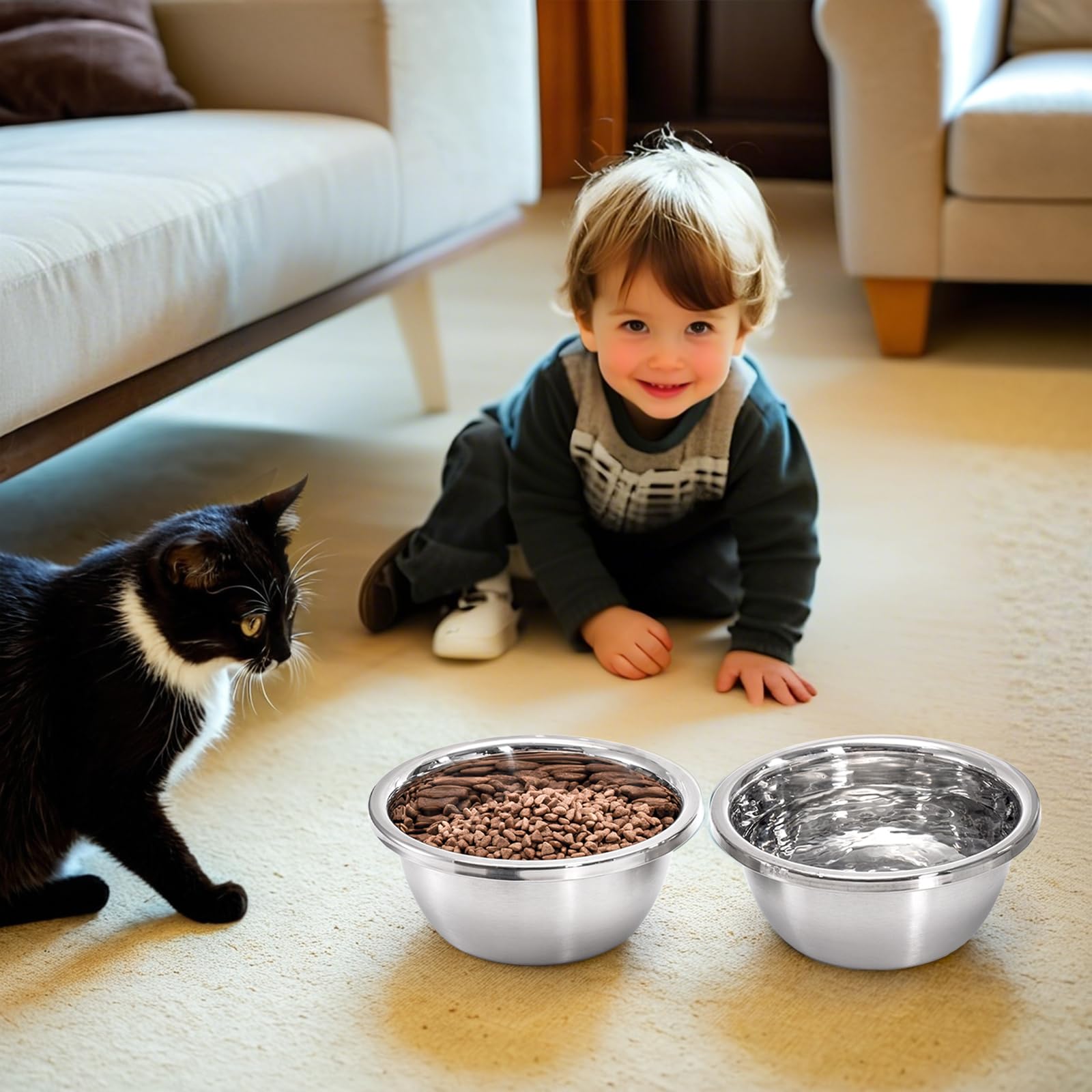 WRINGKIT 8-inch diameter bowls ideal for medium to large dogs