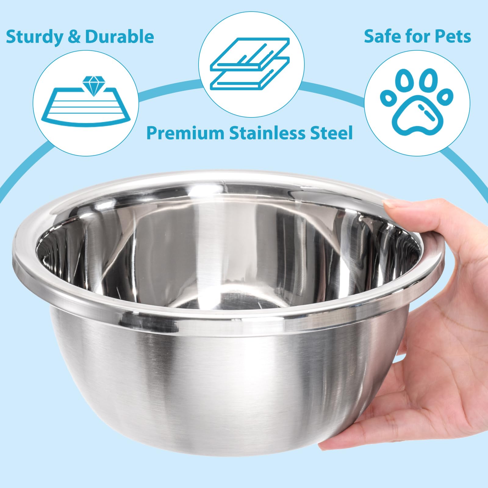 WRINGKIT dishwasher-safe stainless bowls simplify cleanup with smooth interior