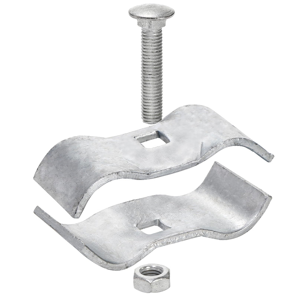 WRINGKIT galvanized iron fence clamp resists rust for outdoor use.