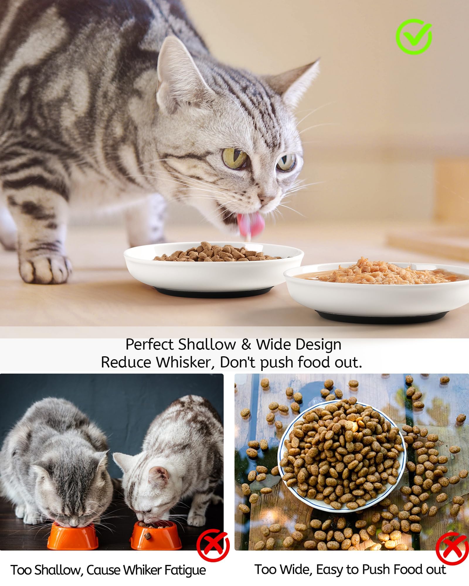 WROSWT 3-pack provides versatile options for wet food, water, or treats.