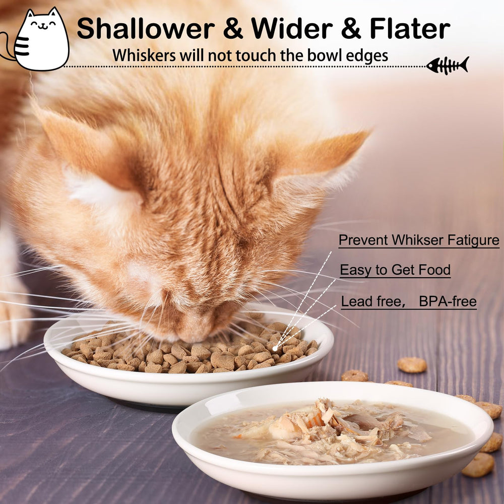 WROSWT dishwasher-safe cat bowl for easy cleanup after meals