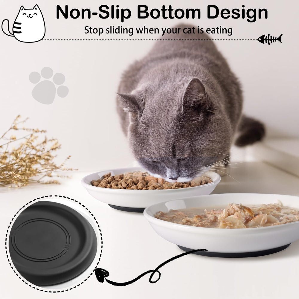 WROSWT multi-use cat bowl suits wet or dry food and water
