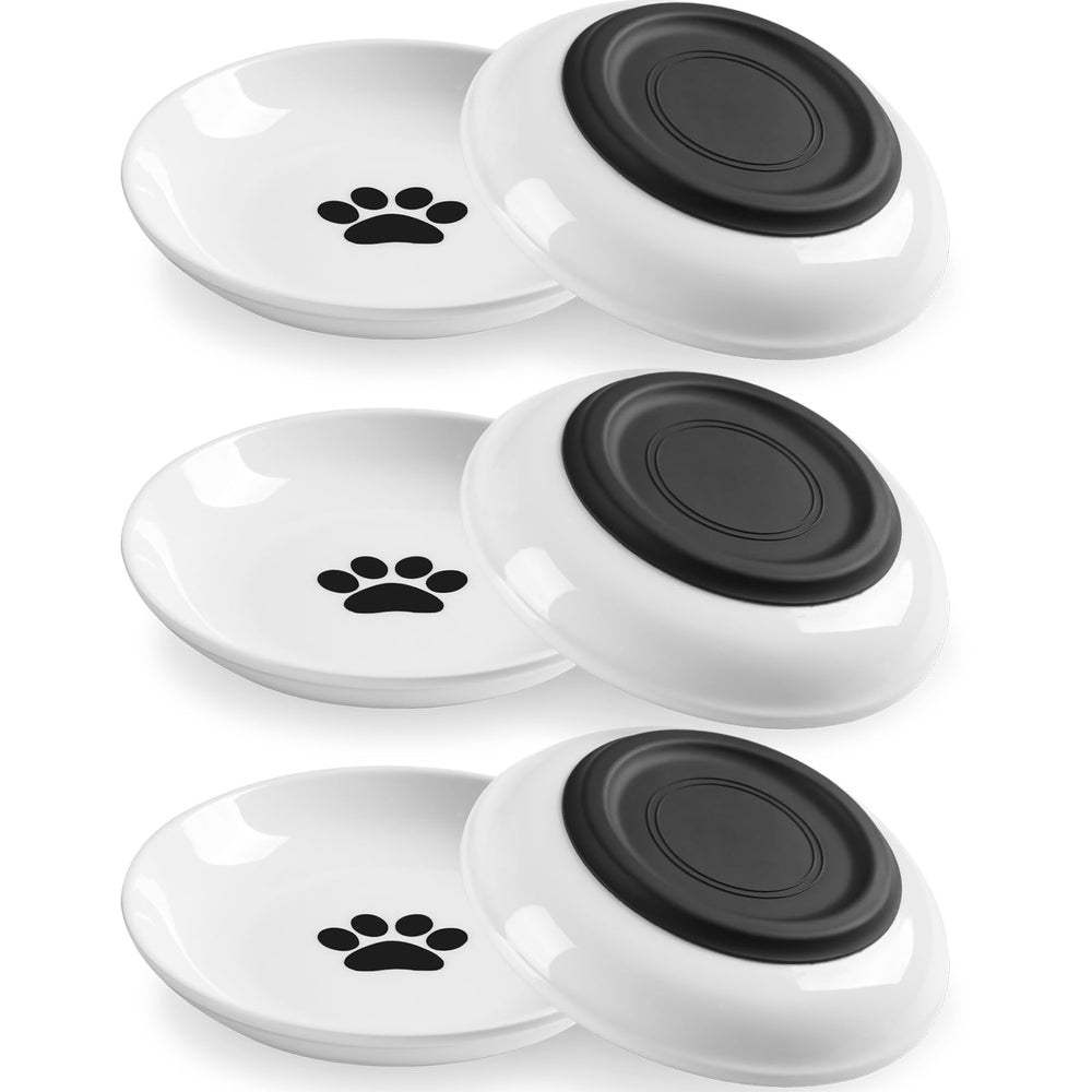 WROSWT cat food bowl with silicone base prevents sliding during meals