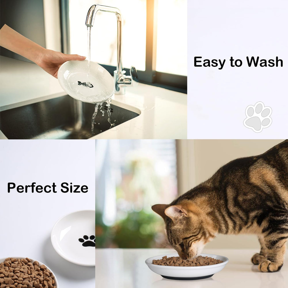 WROSWT stackable cat bowls save kitchen cabinet space