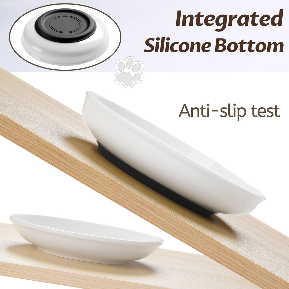 WROSWT ceramic dish features cadmium-free and lead-free material for safe cleaning.
