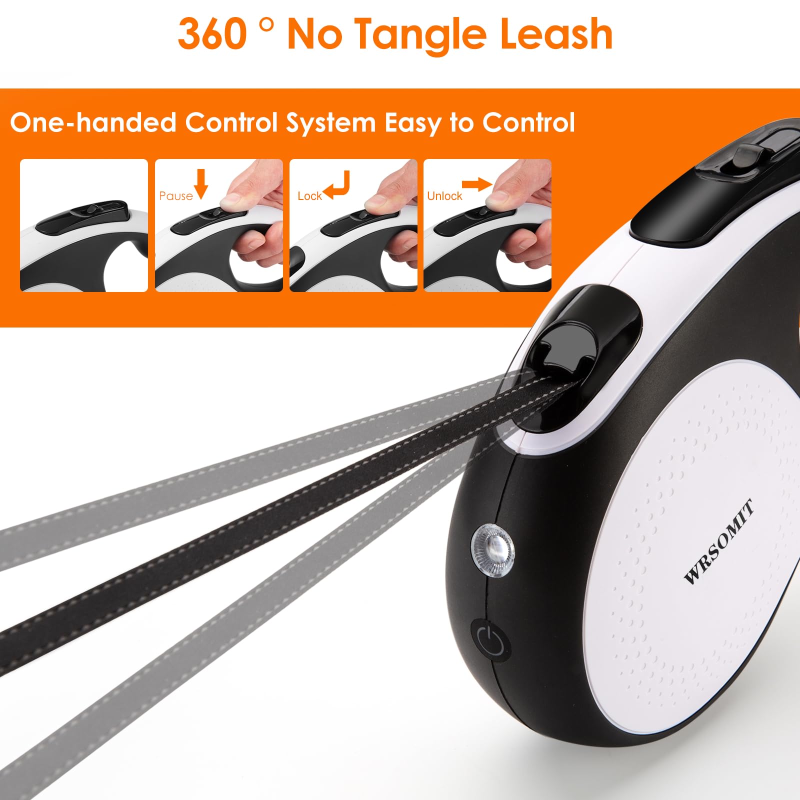 WRSOMIT 360-degree no-tangle design reduces twisting during use