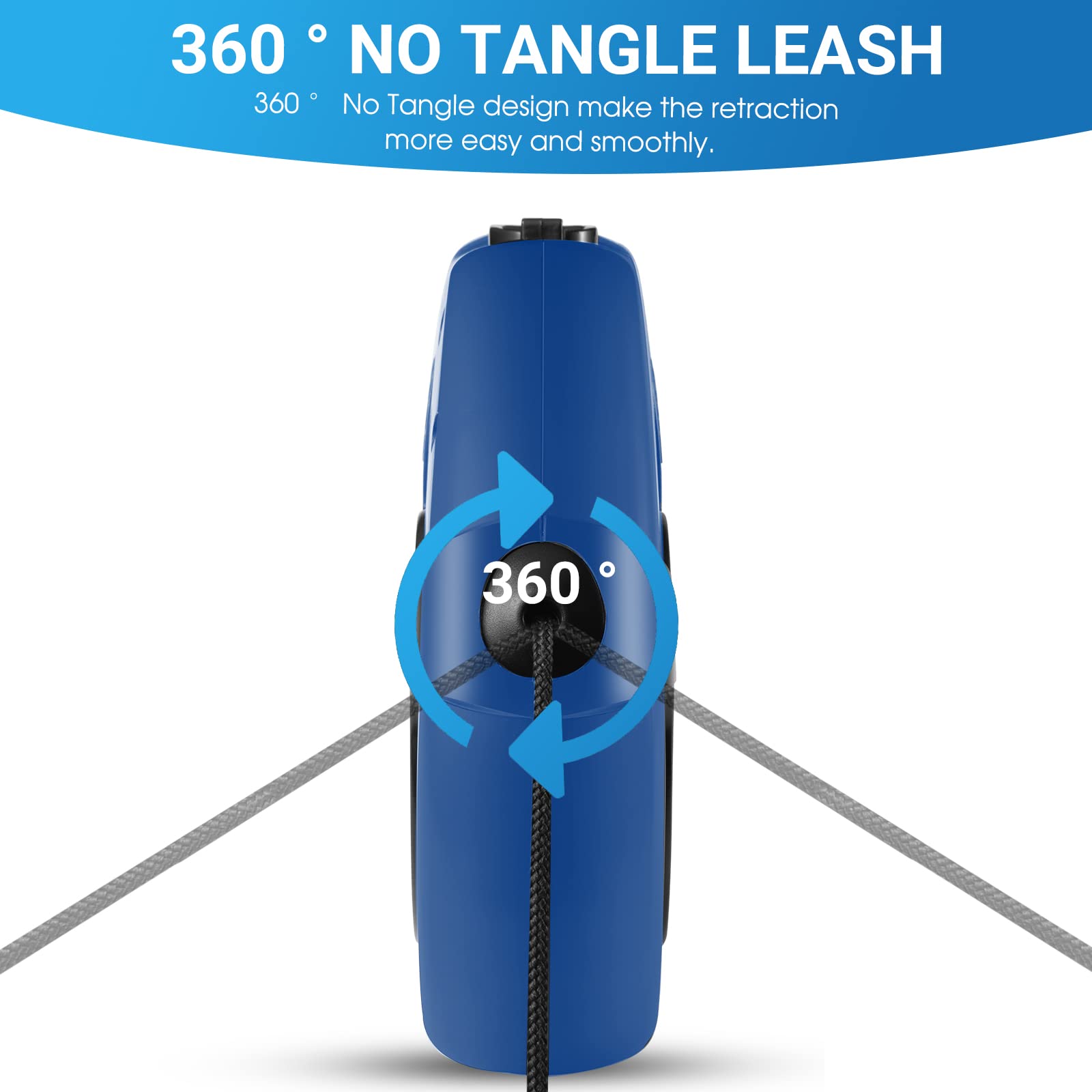 WRSOMIT 360 no-tangle design keeps retraction smooth during dogs’ exploration.