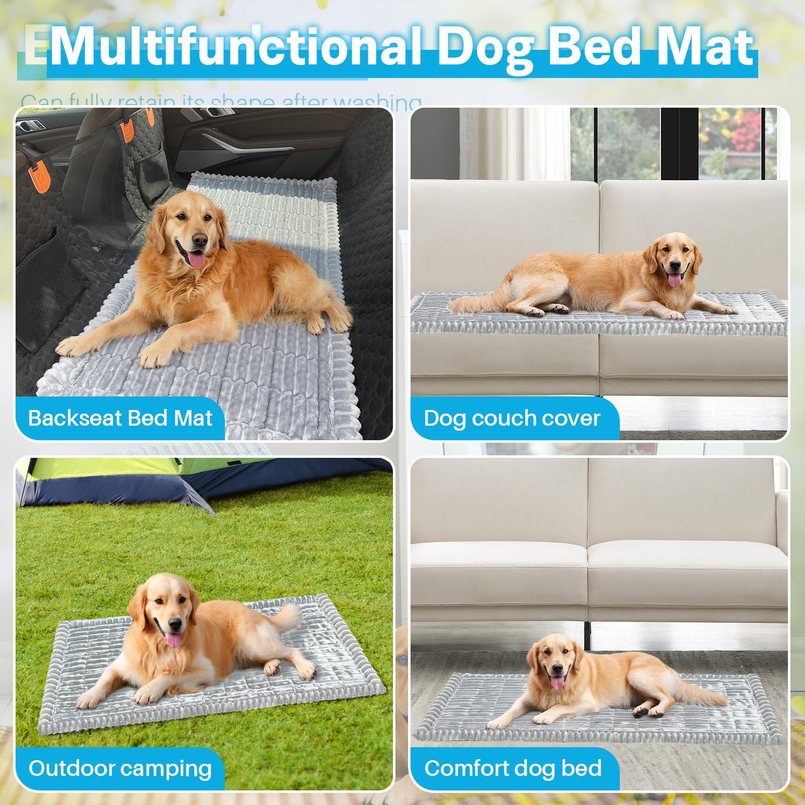 WTHAVEN cozy pet bed on the go for comfort.