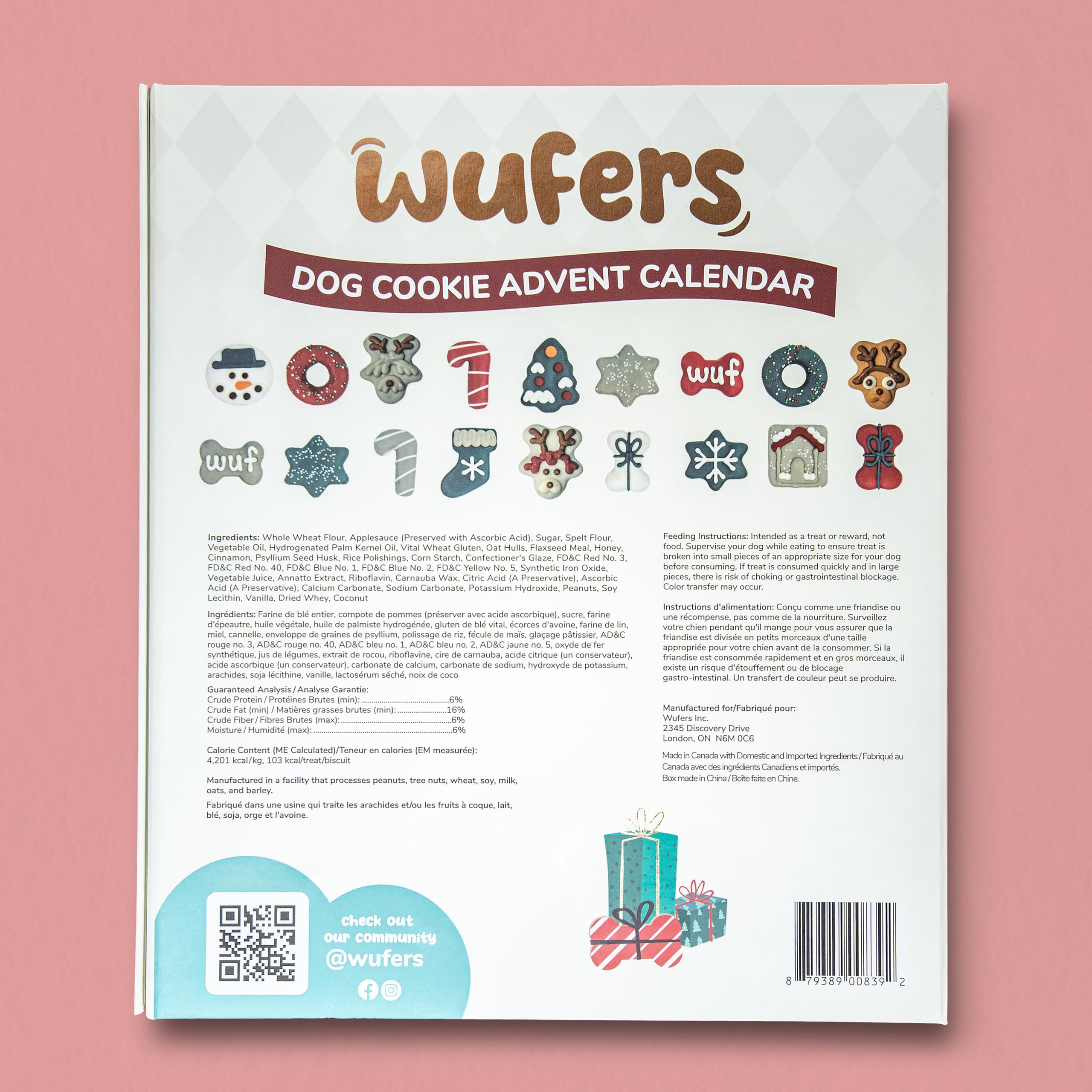Wufers Advent calendar on kitchen counter doubles as a photo-worthy centerpiece.