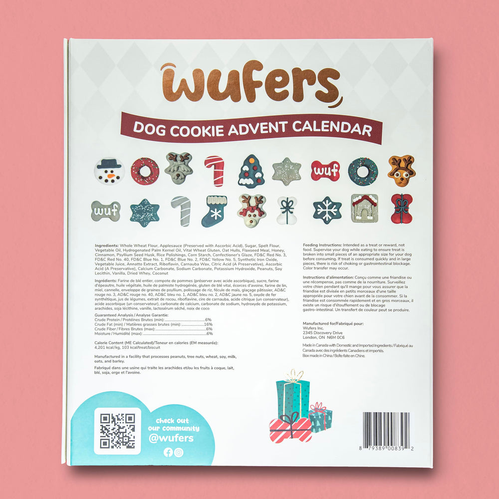 Wufers Advent calendar on kitchen counter doubles as a photo-worthy centerpiece.