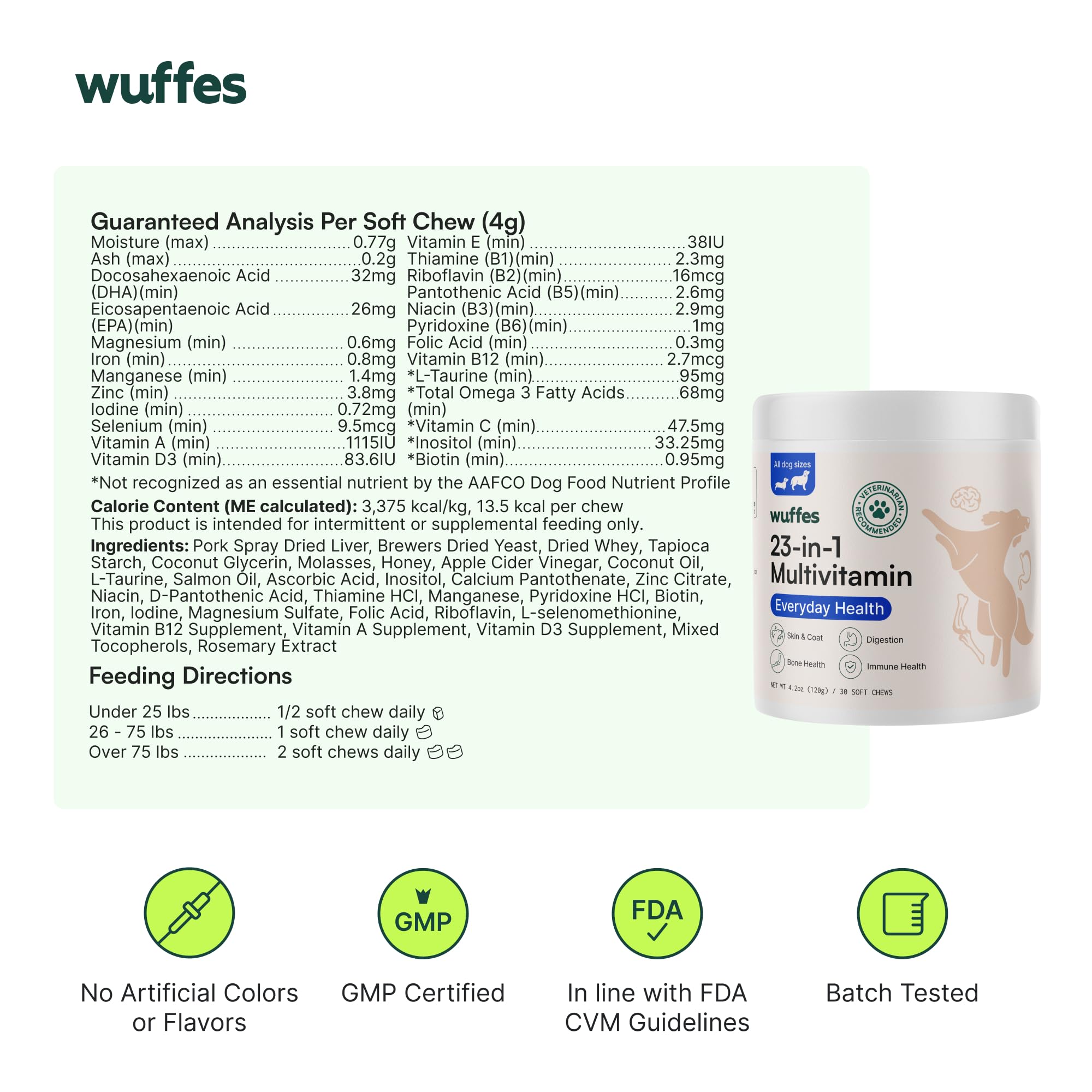Wuffes 23-in-1 bundle savings packaging image highlighting cost-effective nutrition