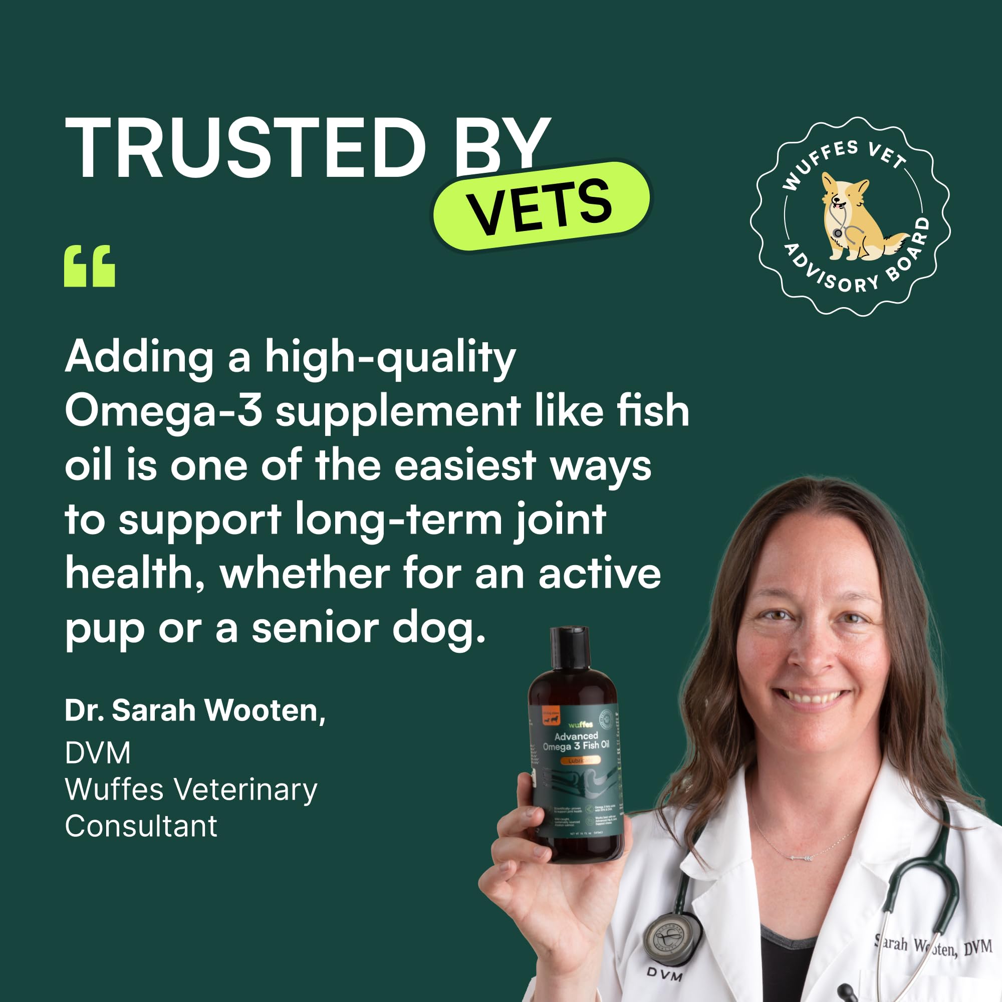 Wuffes Advanced Omega-3 dog coat shine after daily supplement