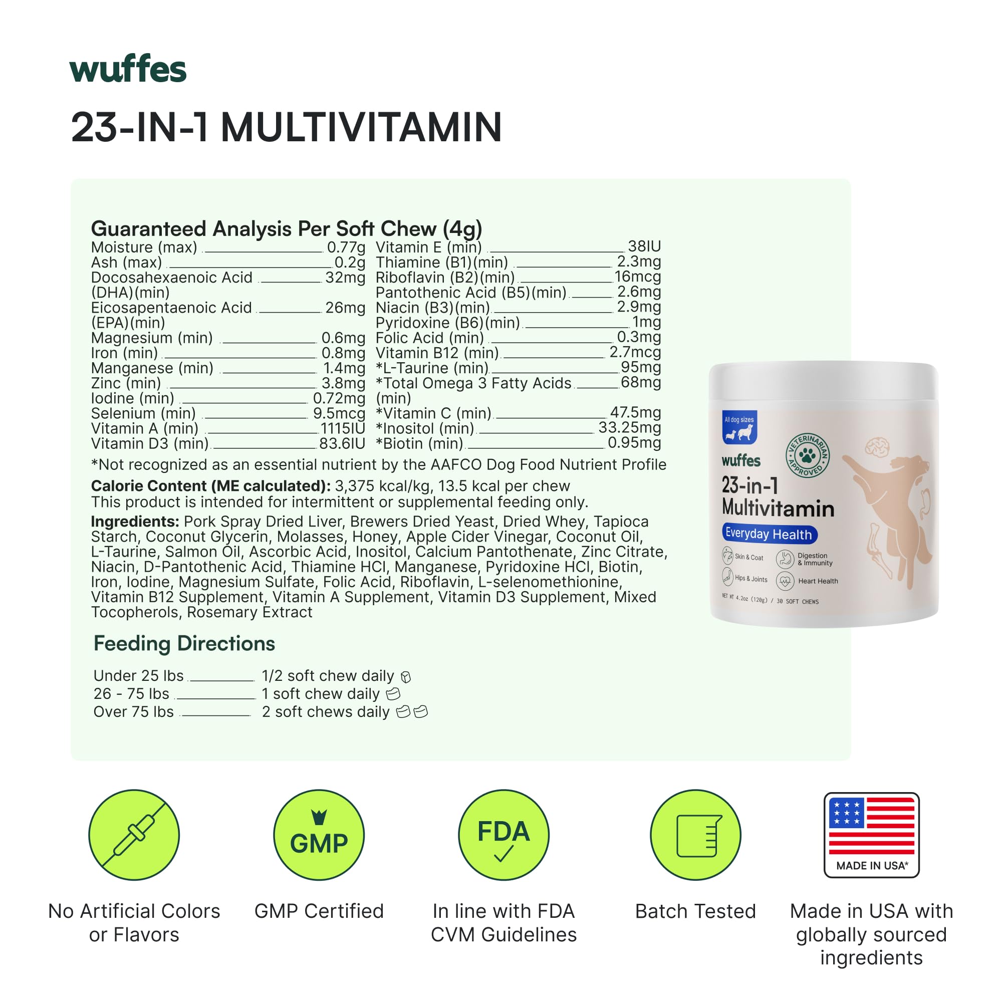 Wuffes daily routine with chews supports paw-forward energy and vitality.