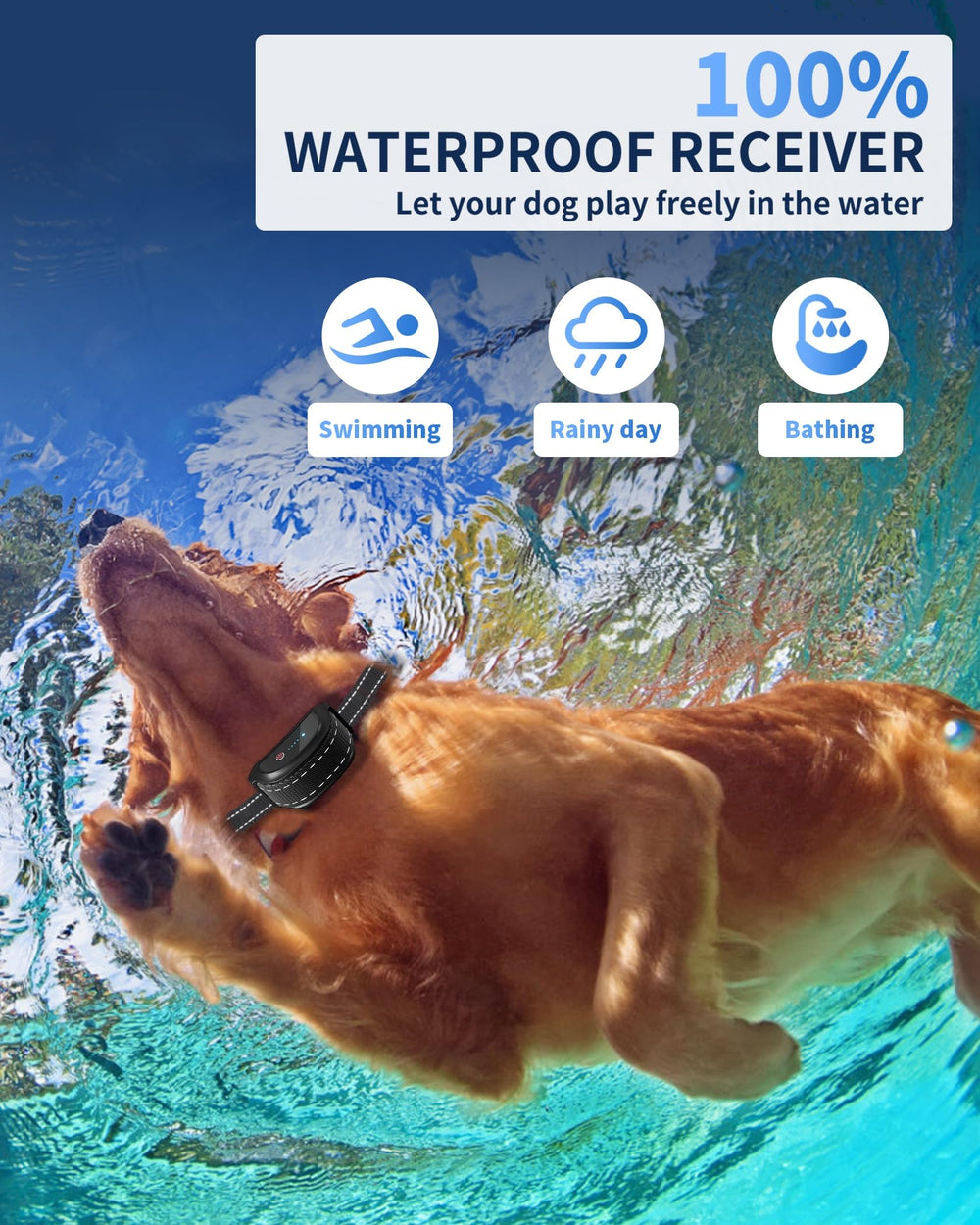 WUJ-different-dog-sizes-fit shows adjustable strap for small to large dogs.