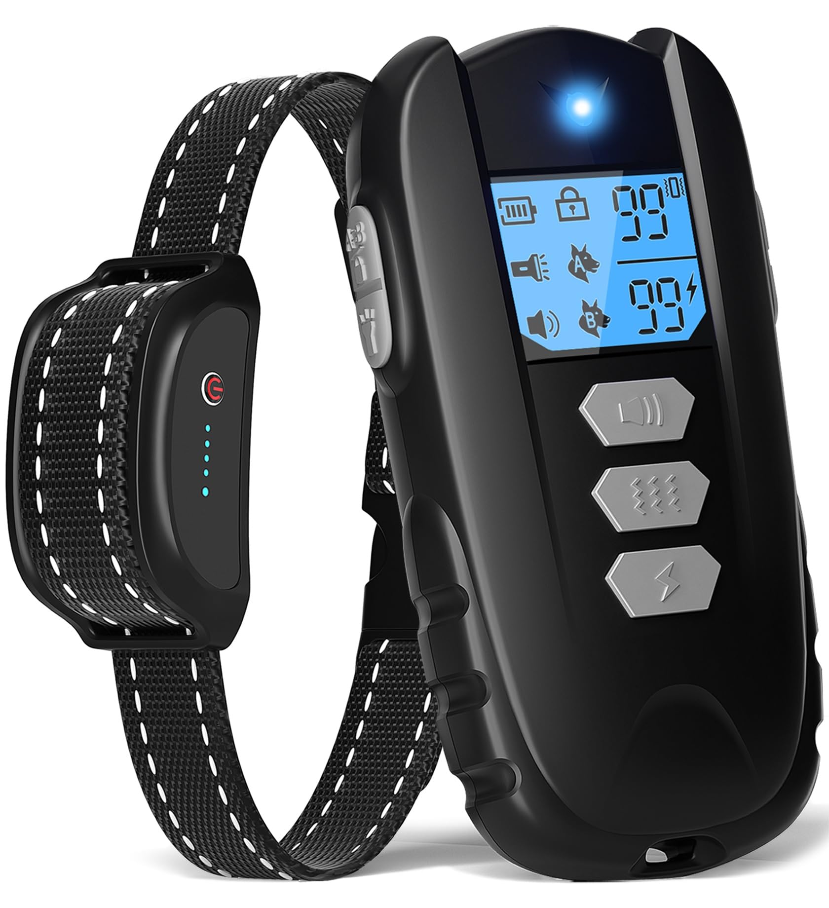 WUJ dog-training-collar-remote supports customizable training sessions with compact remote.