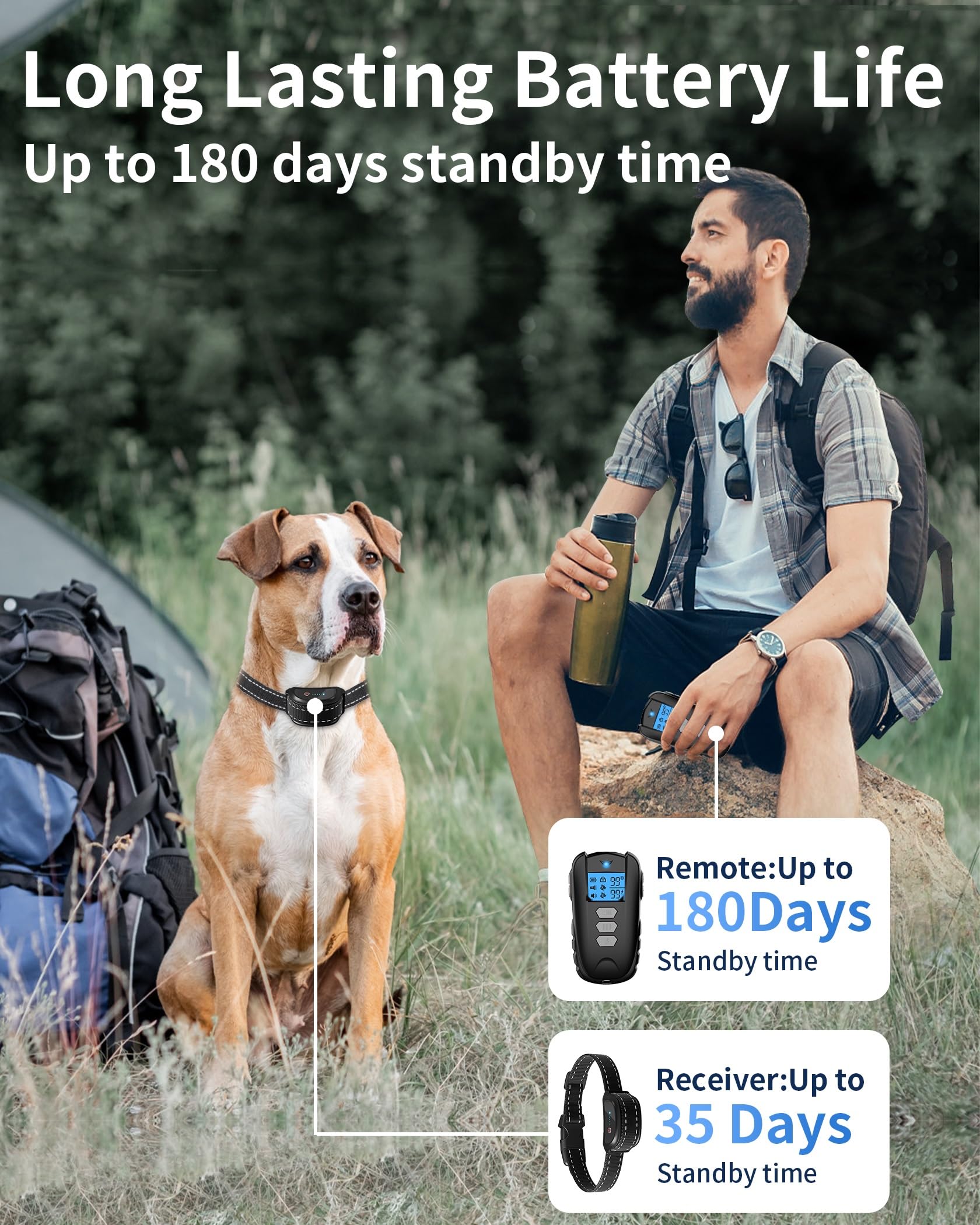 WUJ-rechargeable-dog-collar illustrates USB charging for convenient power on the go.