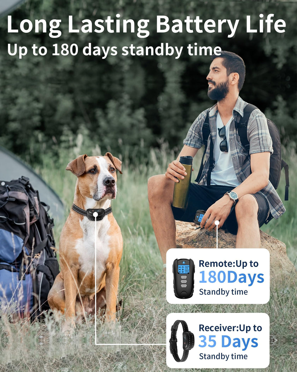 WUJ-rechargeable-dog-collar illustrates USB charging for convenient power on the go.