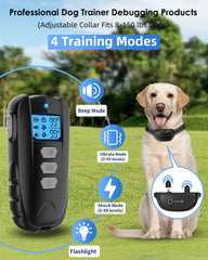 WUJ waterproof-dog-collar ready for rain or splashes during outdoor training.