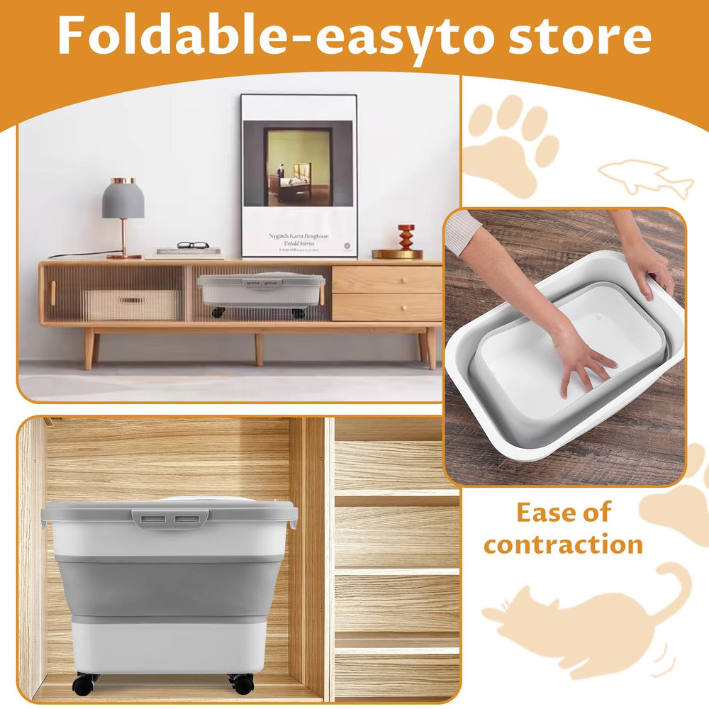 wutfuooo cat litter storage bin desiccant slot aids moisture prevention