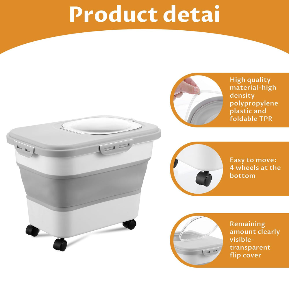 wutfuooo cat litter storage bin folded compact design saves space