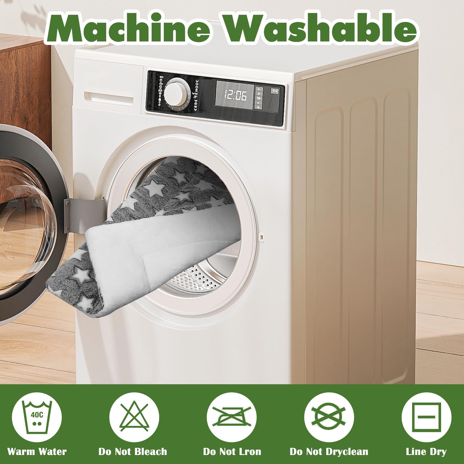 Wutfuooo machine-washable pet pad cleans easily between uses