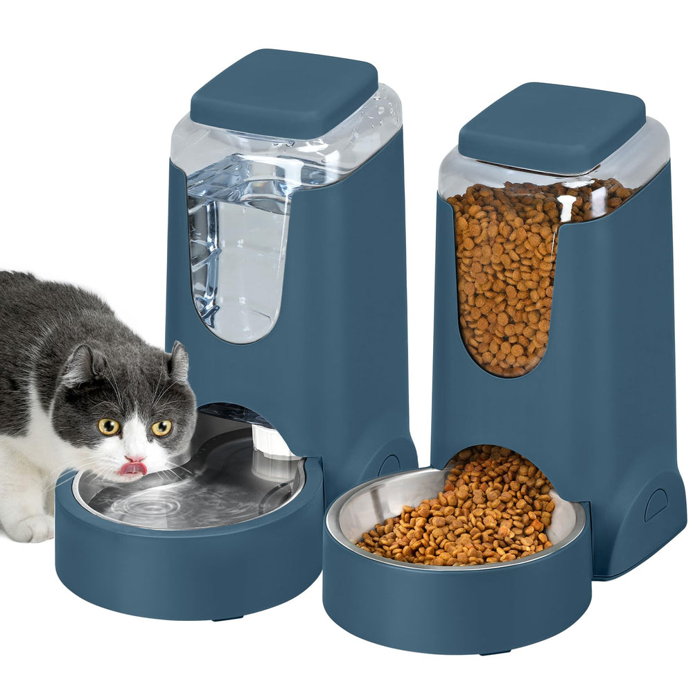 WyfKyd 2-Pack automatic feeder front view enables hands-free feeding for busy households.