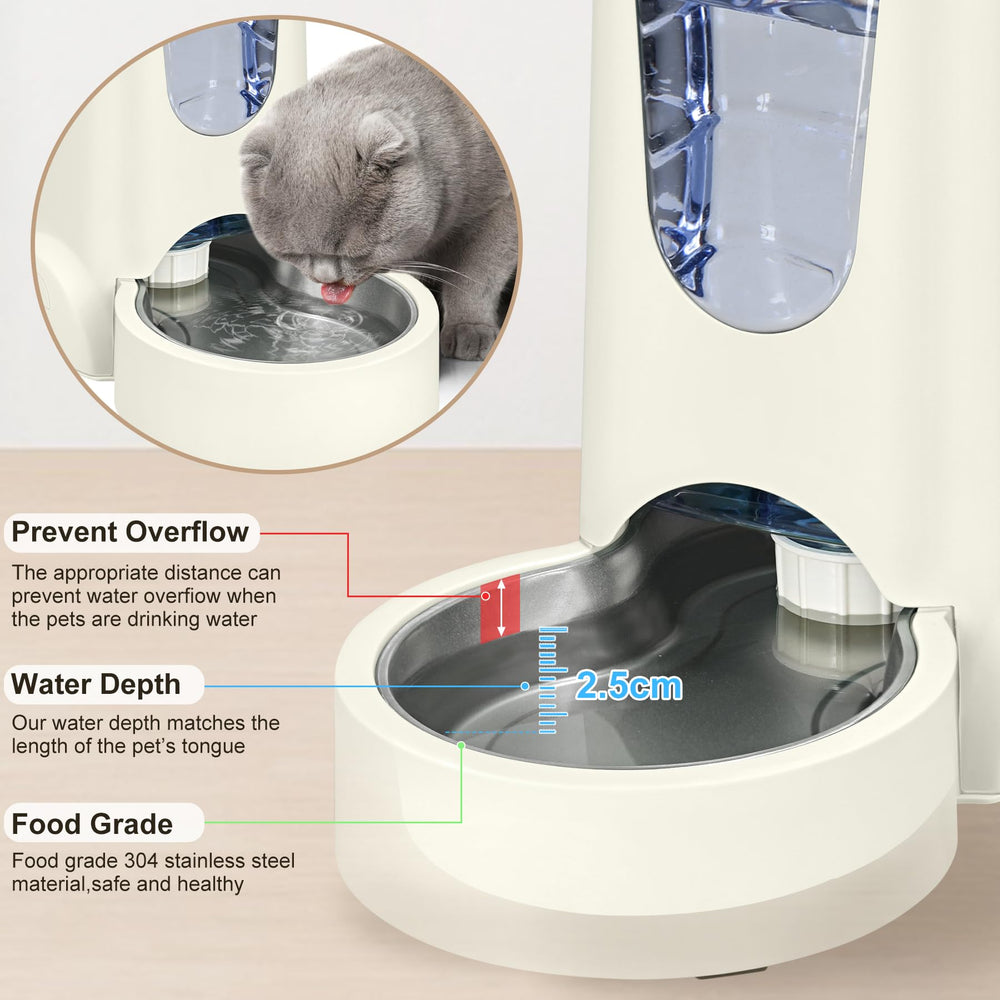 WyfKyd gravity-fed pet feeder provides steady refills during busy days.
