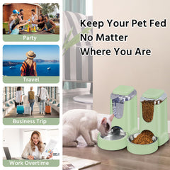 WyfKyd gravity water dispenser image shows steady water supply for pets.