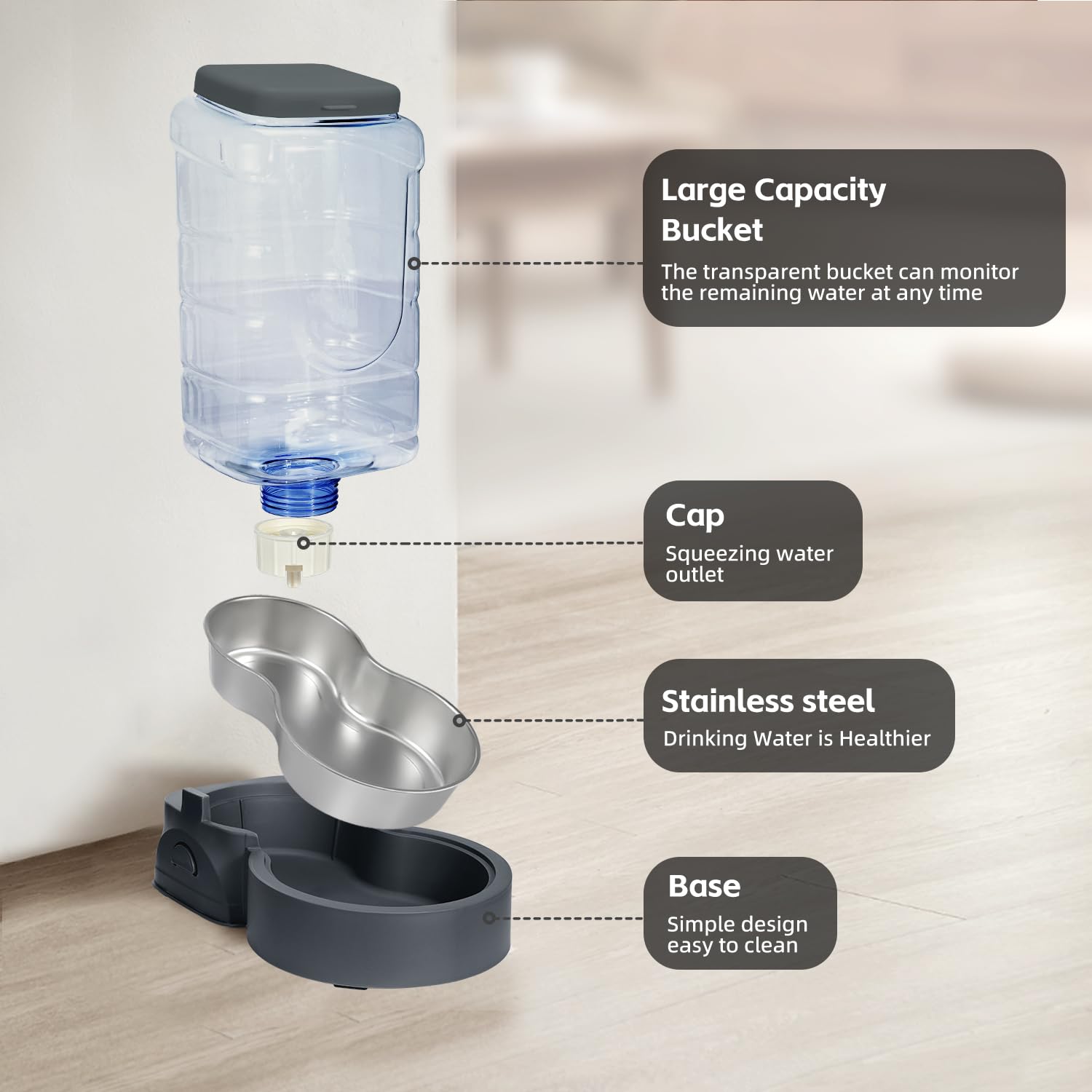 WyfKyd water level visual window lets you monitor hydration quickly