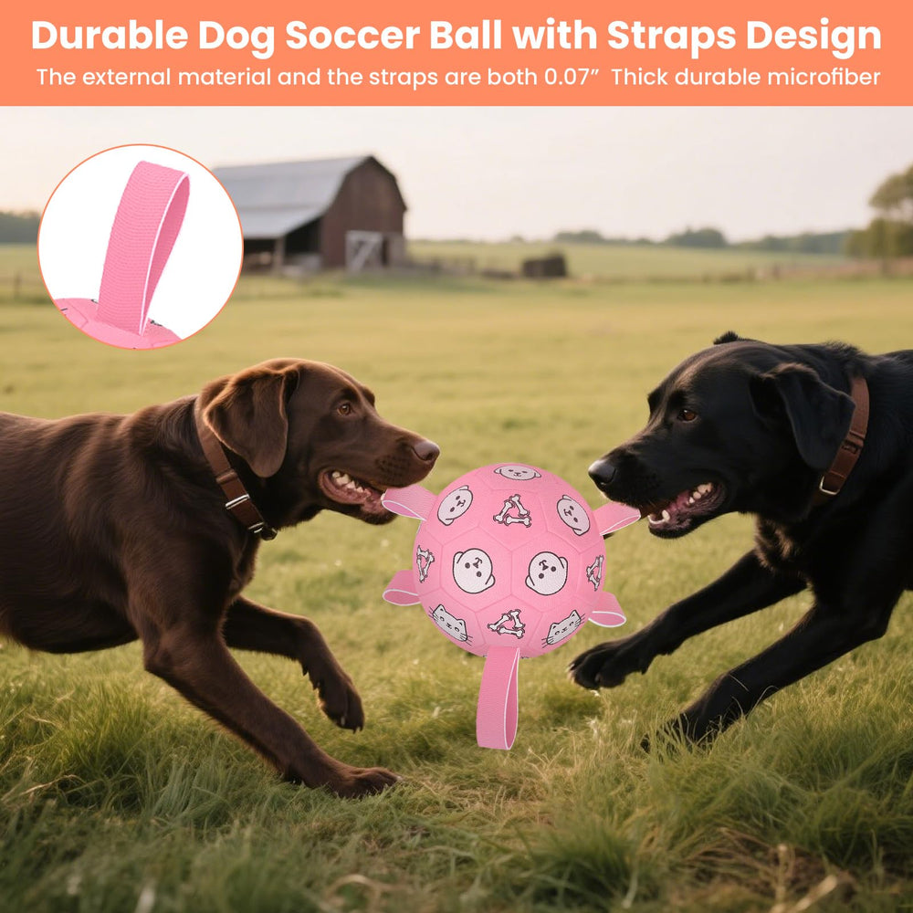 WYNTRIUM dog soccer ball prints featuring playful bone and paw designs