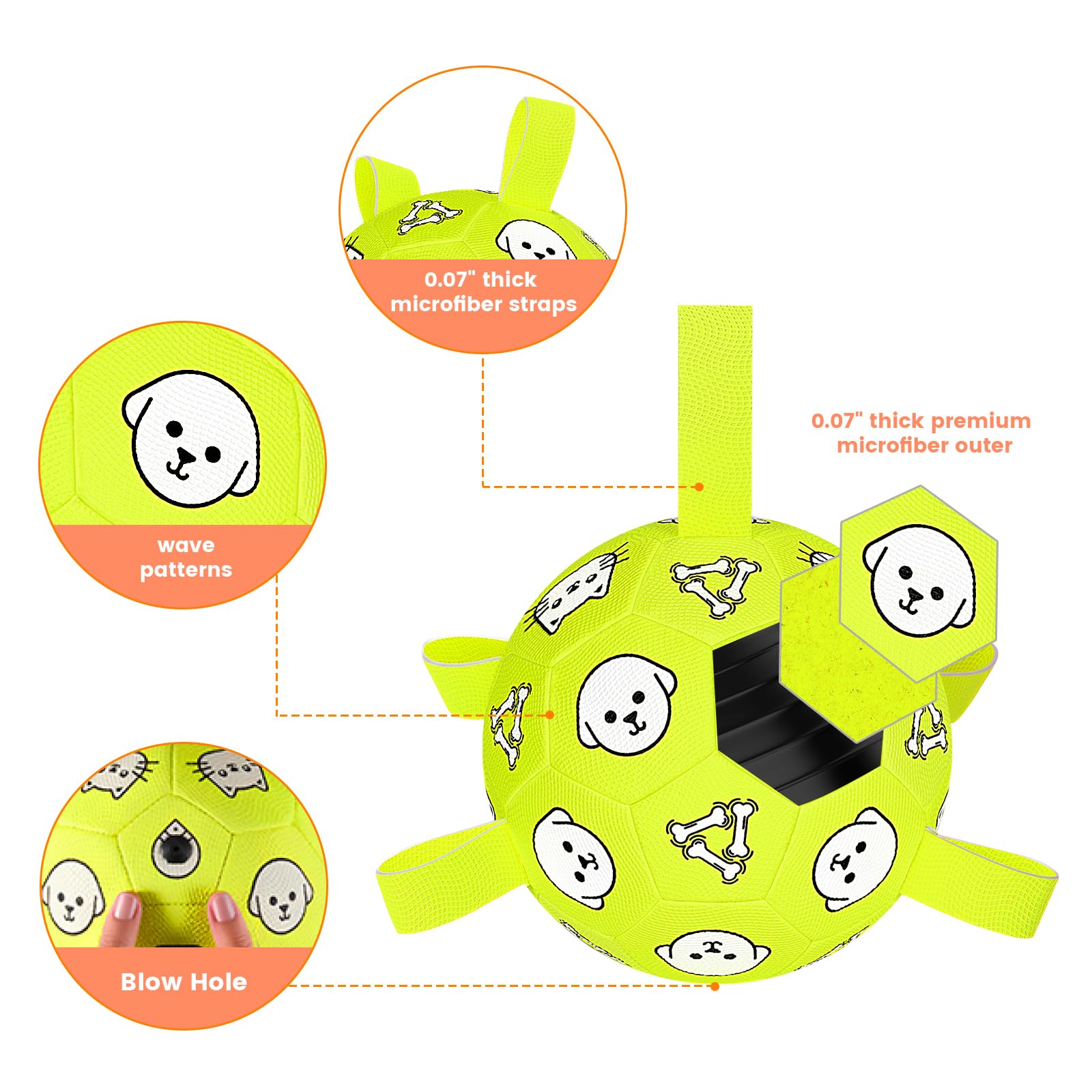 WYNTRIUM ball includes pump for quick setup and play.