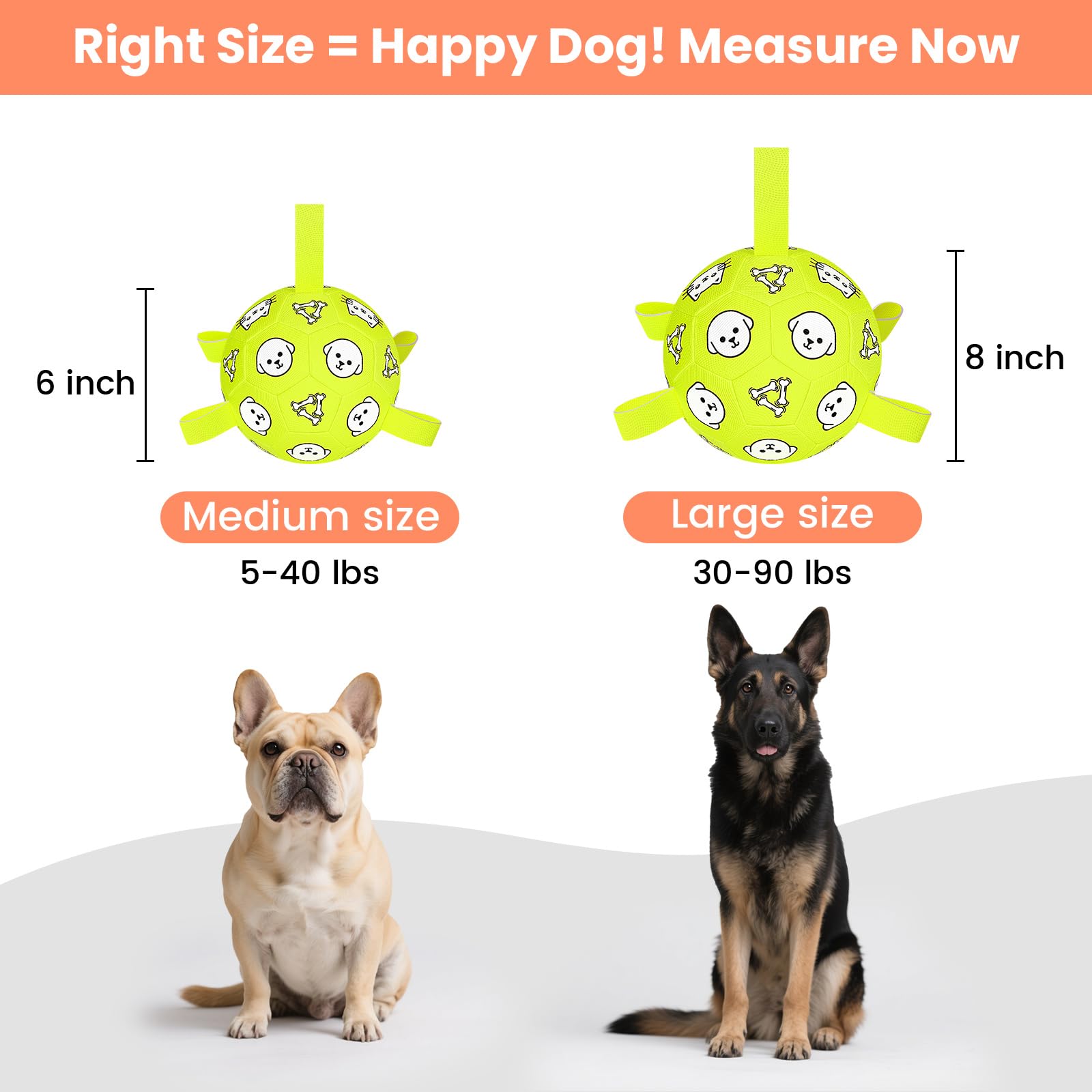 WYNTRIUM durable dog soccer ball with reinforced stitching for rugged outdoor play