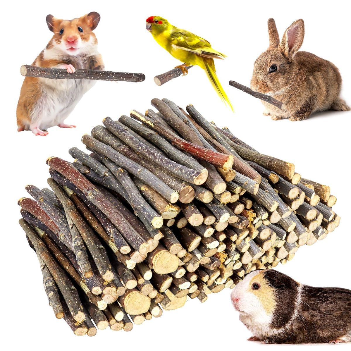 WYOMER apple sticks packaging closeup showing natural ingredients for small pets.