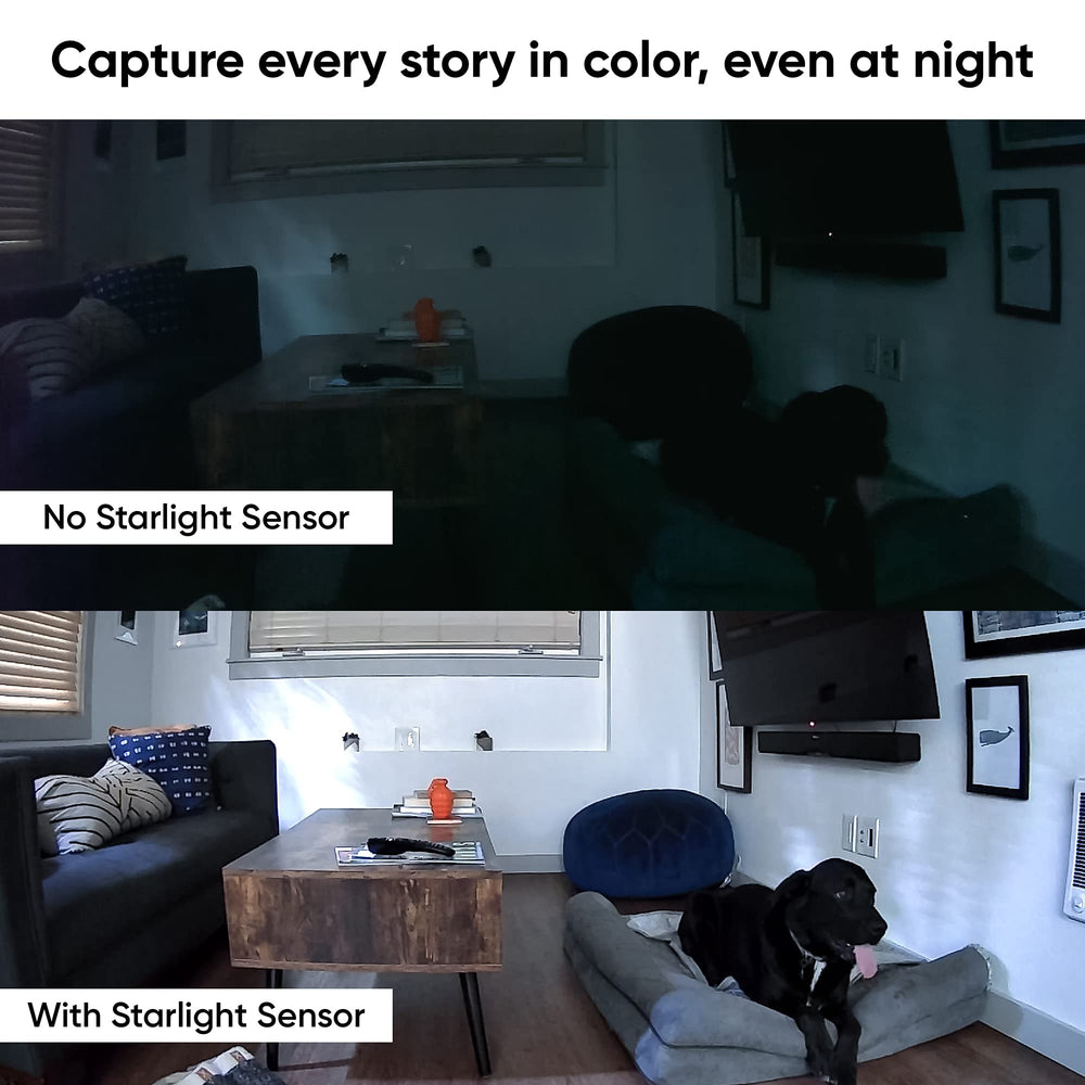 Wyze Cam Pan v2 color night vision captures vivid details in low light.
