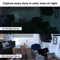 Wyze Cam Pan v2 color night vision captures vivid details in low light.