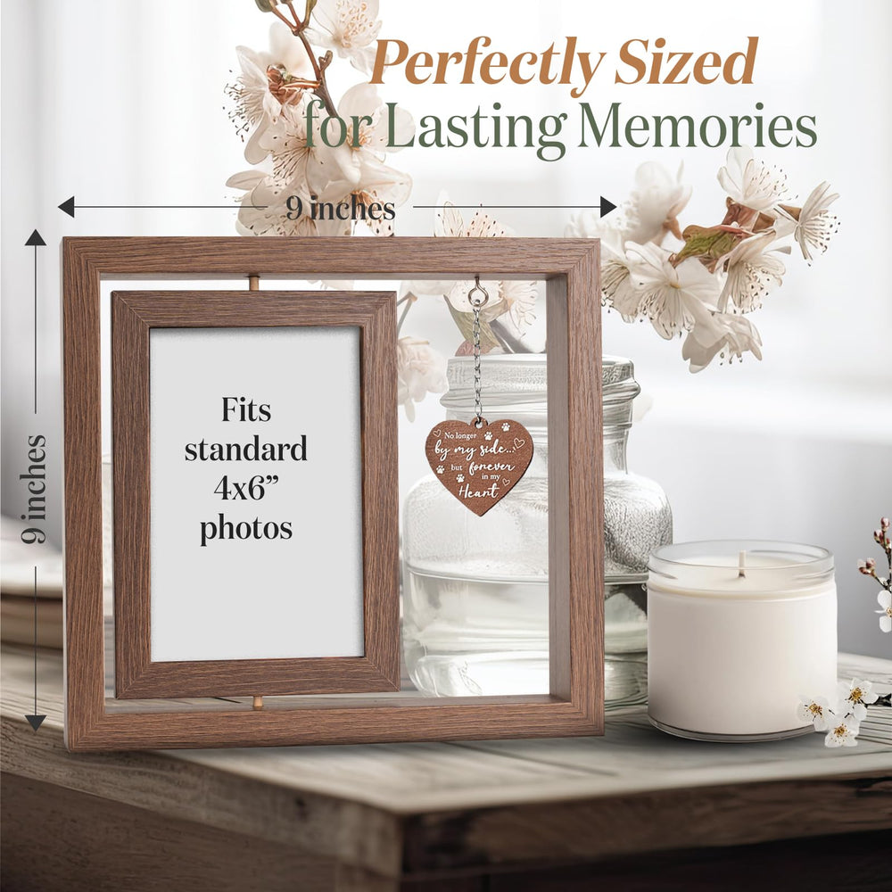 X-partner eco-friendly dark brown wood frame with rustic texture.