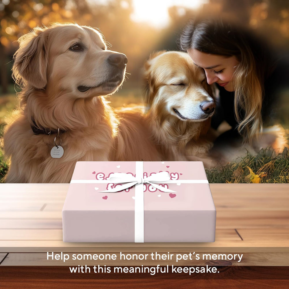 X-partner eco-friendly-wood-frame offers sustainable, warm keepsake for pet memory