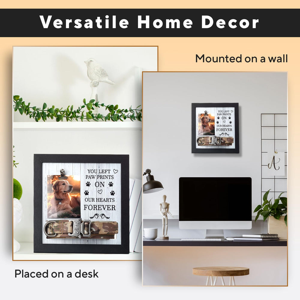 X-partner pet memorial frame heartfelt-tribute-design highlights paw-print memory as a comforting keepsake