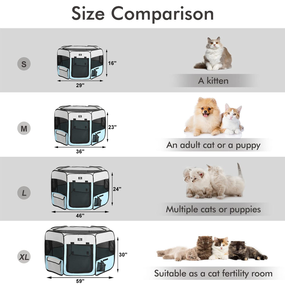 X-ZONE PET dog playpen dimensions 29.5 inch diameter by 15.5 inch height.