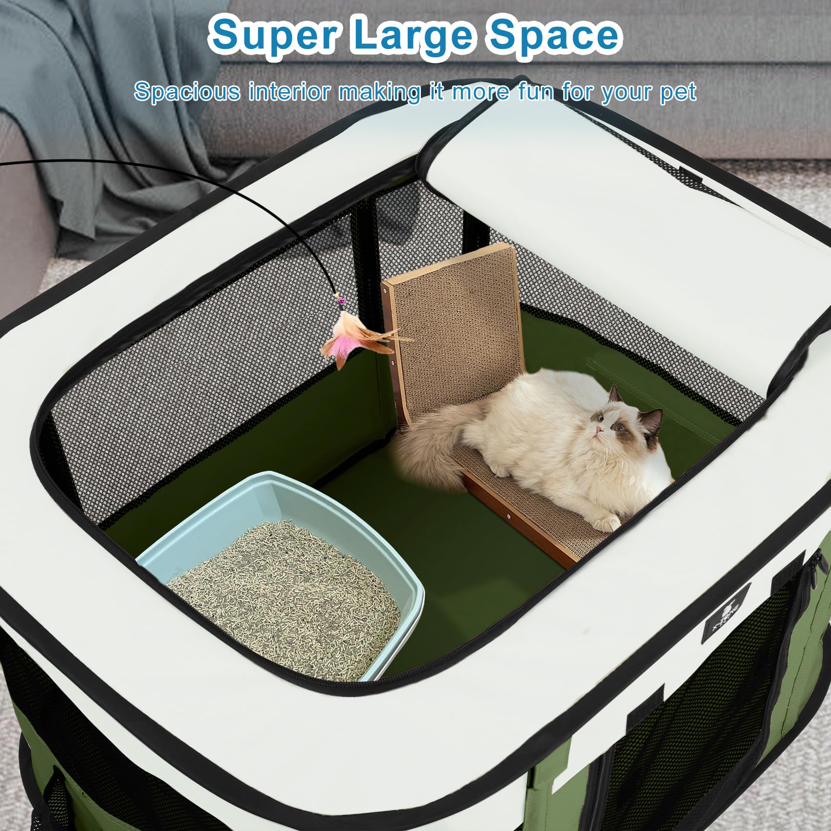 X-ZONE PET dog playpen indoor-outdoor-use for versatile placement