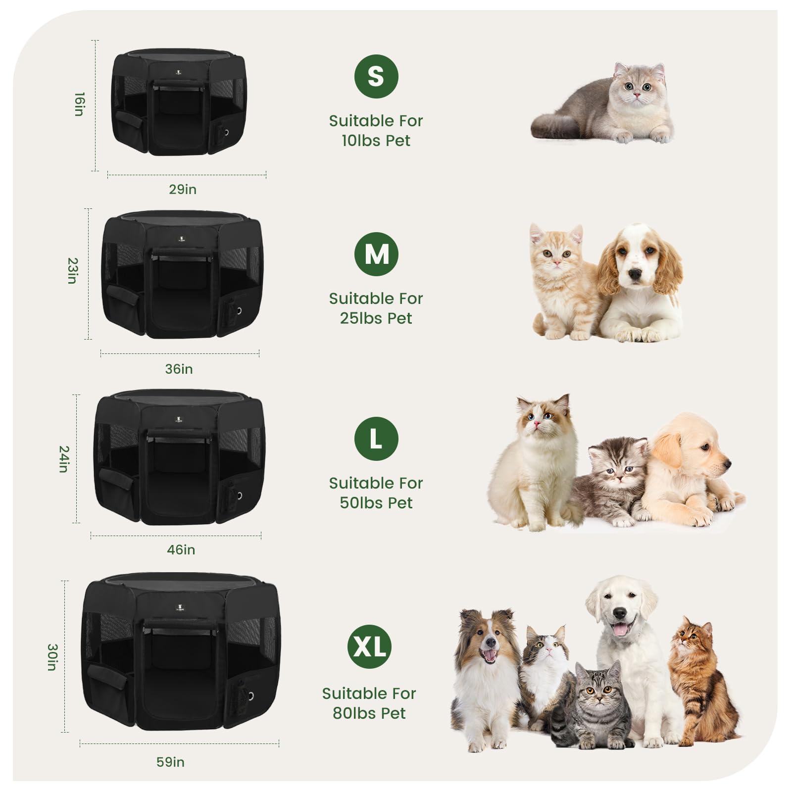 X-ZONE PET playpen mesh panels provide ventilation and visibility