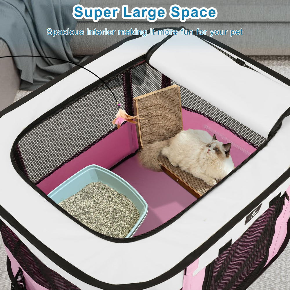 X-ZONE PET Dog Playpen portable tote bag for storage and carry.