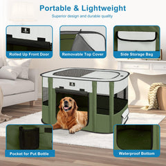 X-ZONE PET dog playpen ventilated-mesh-sides for airflow and visibility