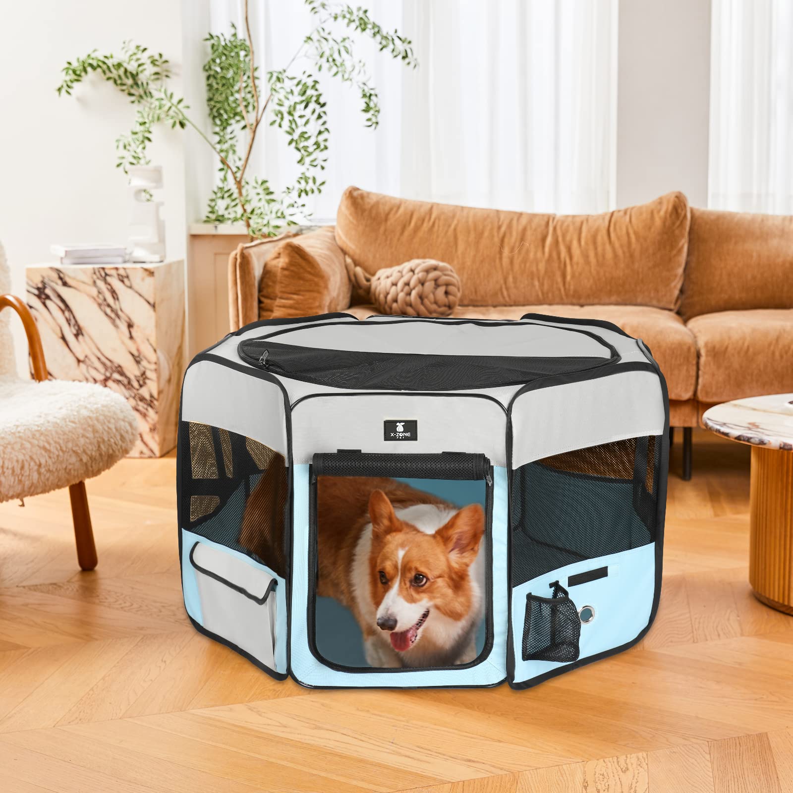 X-ZONE PET kennel uses durable 600D oxford fabric