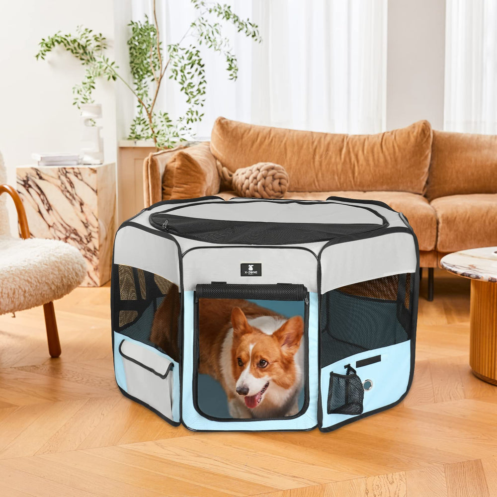 X-ZONE PET kennel uses durable 600D oxford fabric