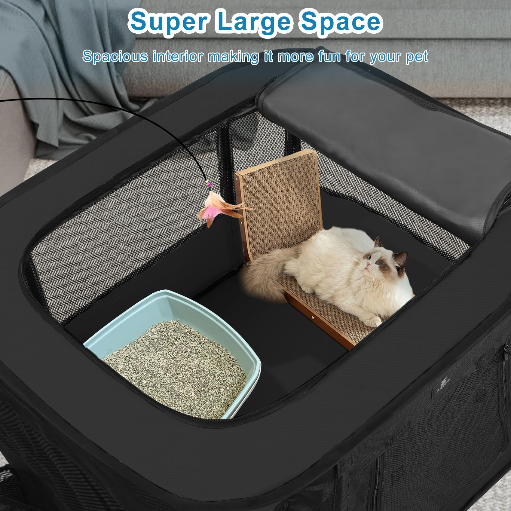X-ZONE PET playpen large size for pets up to 50 pounds.