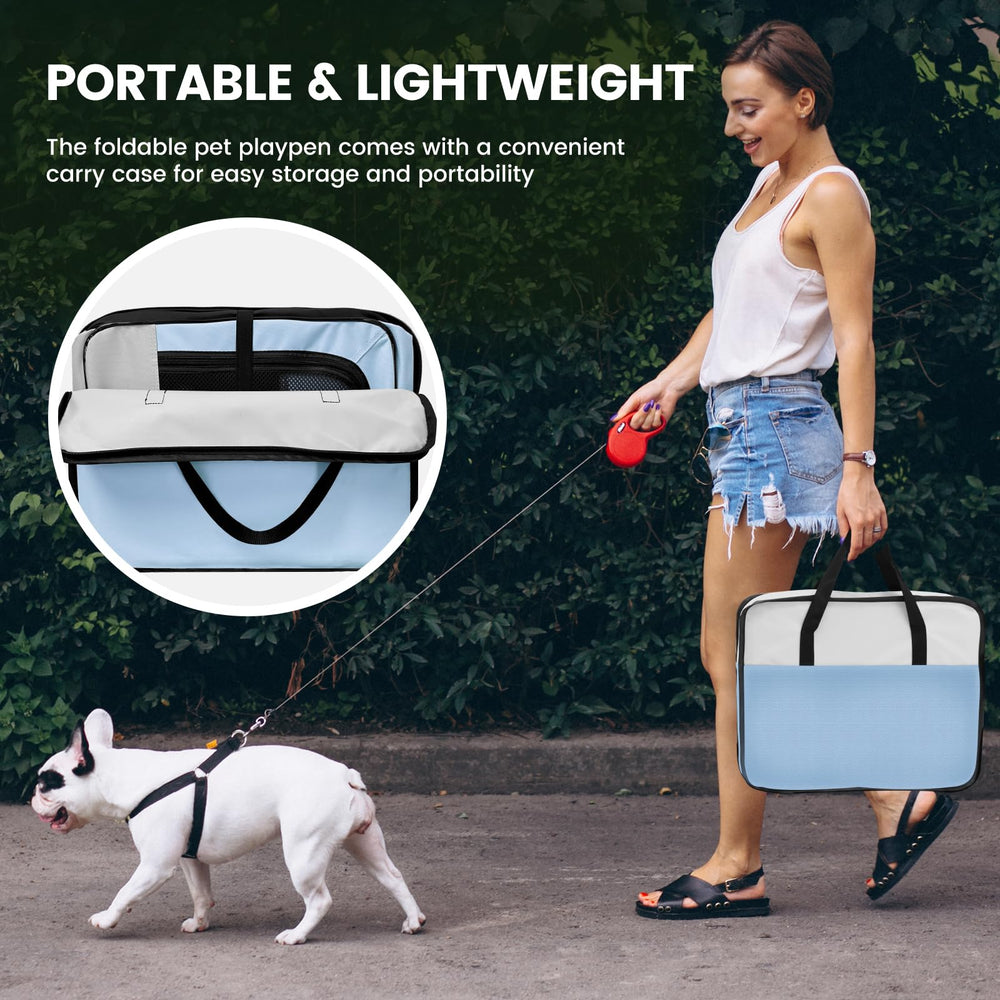 X-ZONE PET outdoor camping-ready playpen for homes and trips.