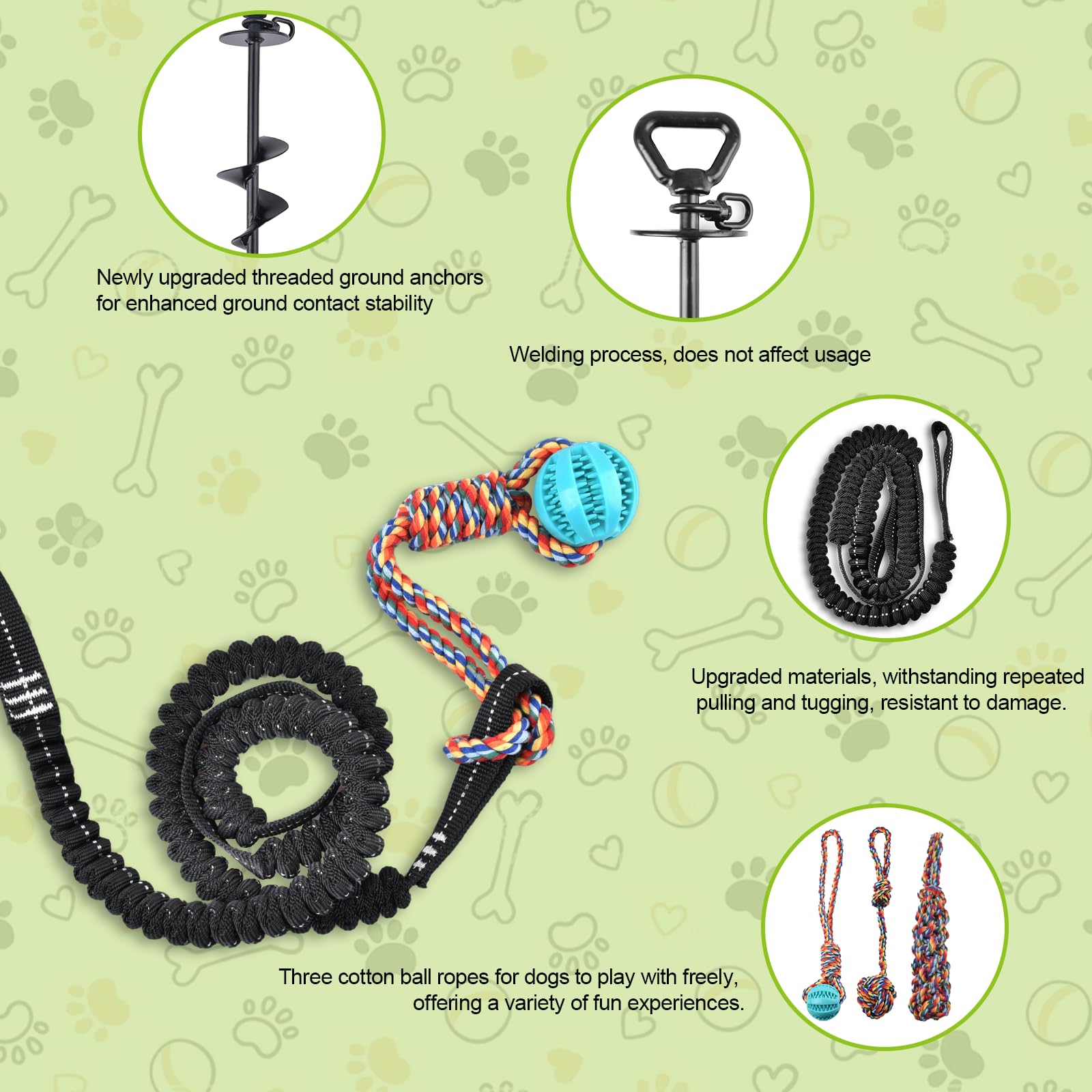 Xaninp black support pole anchors the setup for stable lawn play